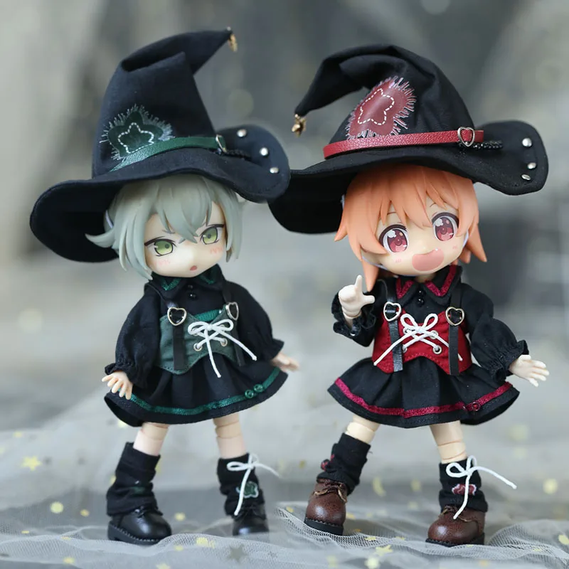 Original Ob11 Doll Fantasy Magician Set Cospaly Witch Doll Magic Academy Uniform For Ob11,Obitsu11,Molly, Gsc, Ymy, 1/12bjd Doll