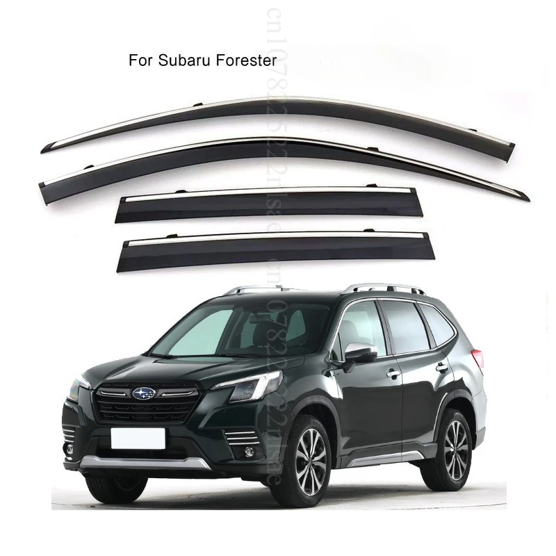 

For Subaru Forester 2019-2024 Window Visor Sun Rain Deflector Guard Awnings Shelters Adhesive Cover Trim Cars Accessories