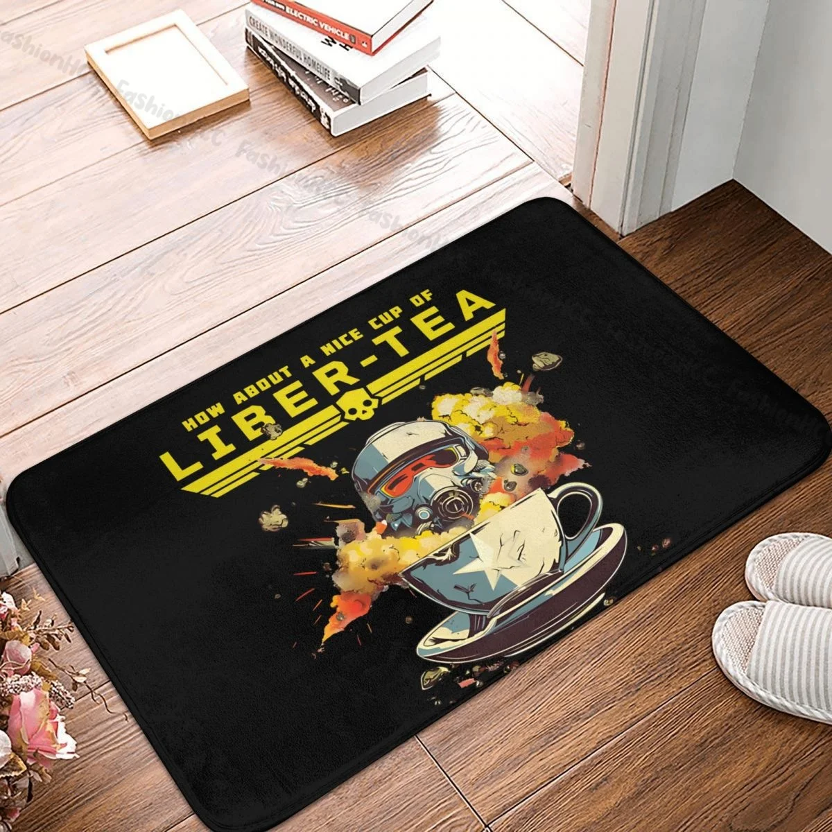 Helldivers II Games Bath Mat LIBER-TEA Doormat Kitchen Carpet Outdoor Rug Home Decoration