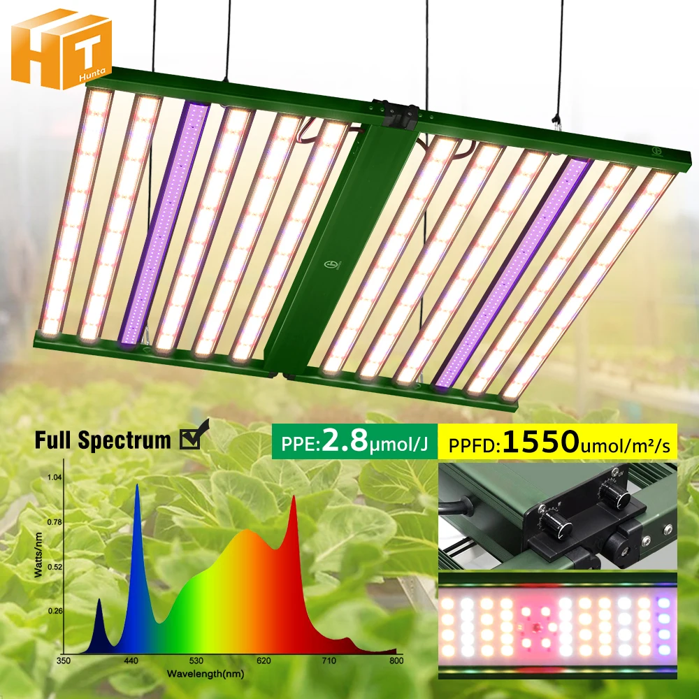 Foldable Full Spectrum LED Grow Light 1100W For Seedlings Veg Flower Seeds Indoor Cultivation Growth Lamp