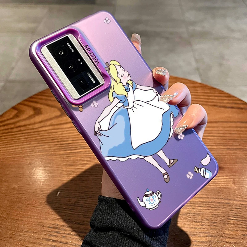 Disney Princess Beautiful Cute For Redmi Note 13 12 12S 11 11S 11E 10 10T 10S 9C 9T Pro Plus Max Lite 5G Colorful Silver