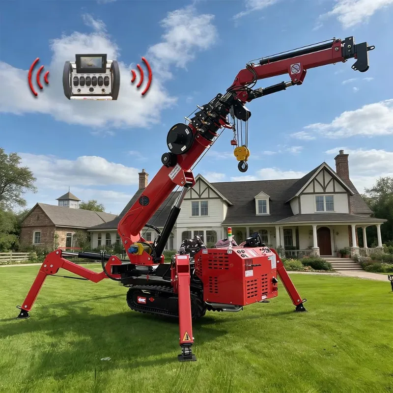 Custom CE Approved 10m 16m 22m Lifting Height Long Boom Spider Lift Capacity 3000Kg 3T 5T 8T 10T 12T 14 Ton Spider Crane