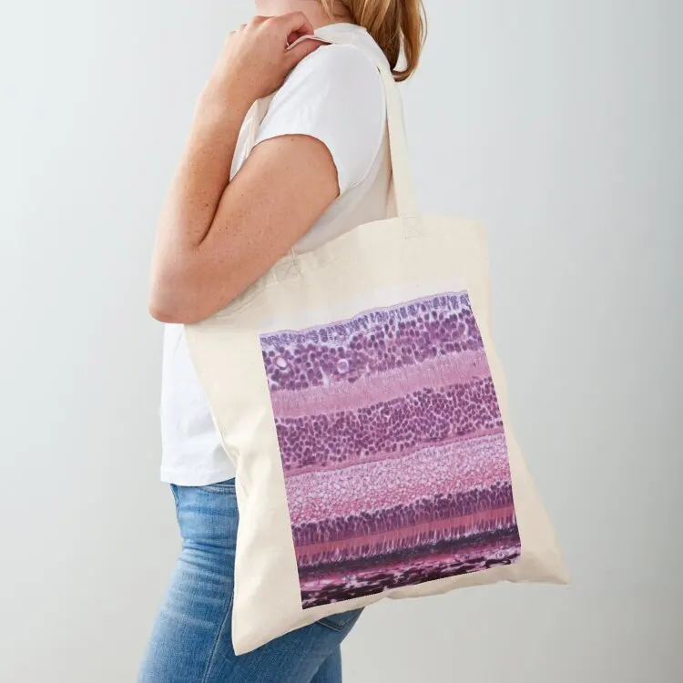 

Retina, light micrograph (C023/8273) Tote Bag Shopper bag Beach bag Shopper handbag bags luxury women