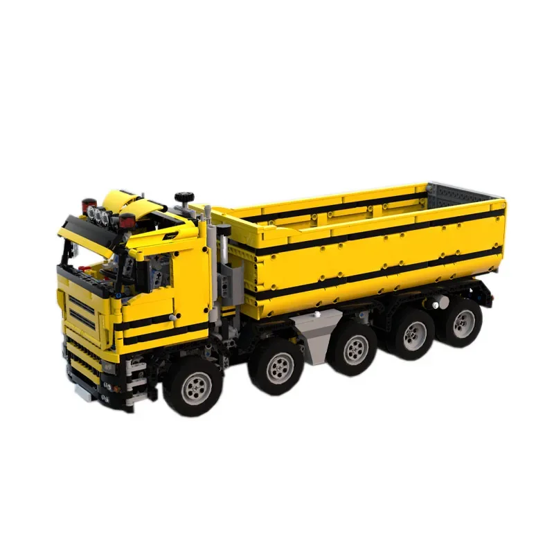 

MOC-0230 Dump Truck 10 × 4 Pneumatic Version Building Block Model • 2439 Parts Building Block Boy Birthday Custom Toy Gift