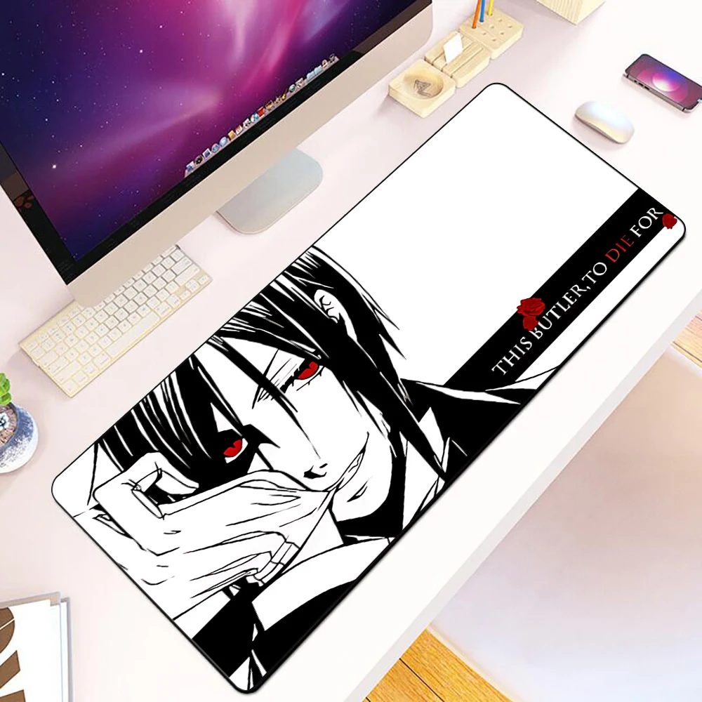 

Anime Black Butler Mousepad HD Printing Computer Gamers Locking Edge Non-slip Mouse Pad XXL90x40cm Keyboard PC Desk Pad