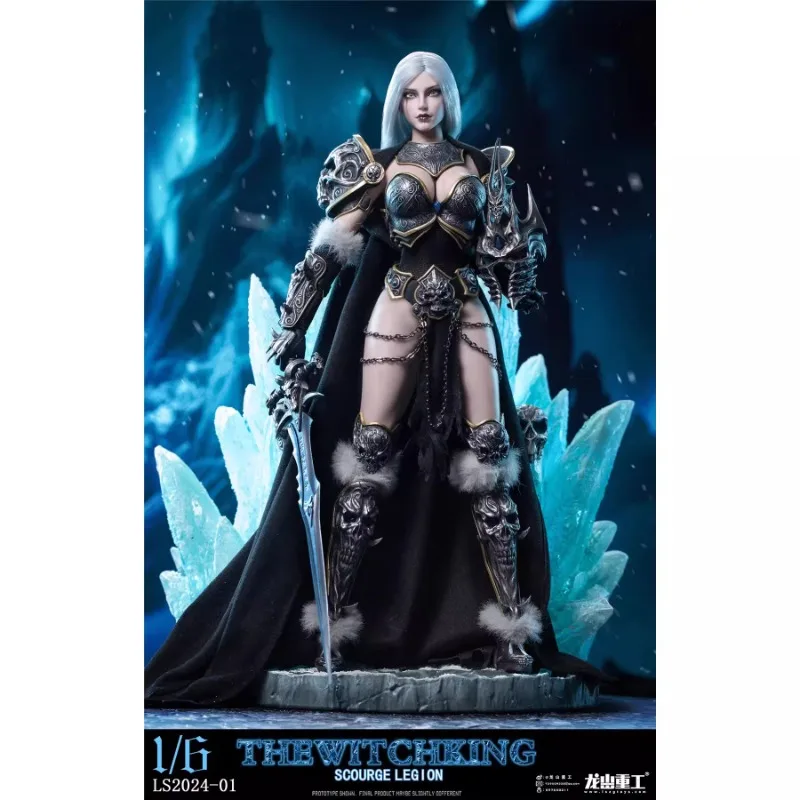 2025 Nieuwe Voorraad Longshan Zware Industrie dustry 1/6 Witch King LS2024-01 Beweegbare Ogen Action Figure 12 ''Soldaat Beeldje Model speelgoed
