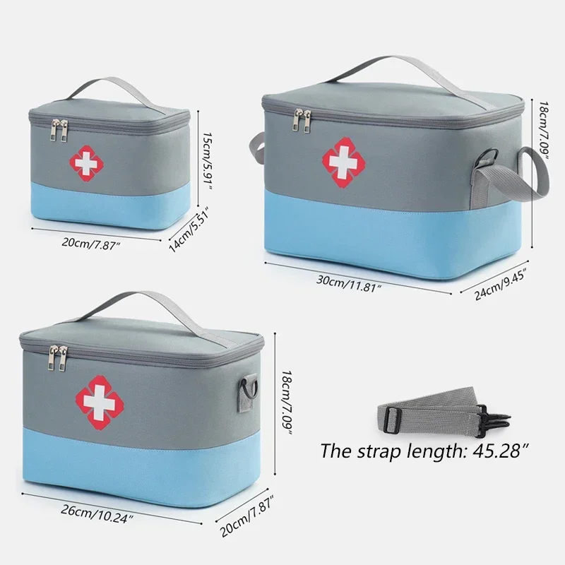 Multifuncional Medical Travel Packing Cube, portátil First Aid Supplies Storage Bag, desinfetante água Iodophor Organizadores Pouch