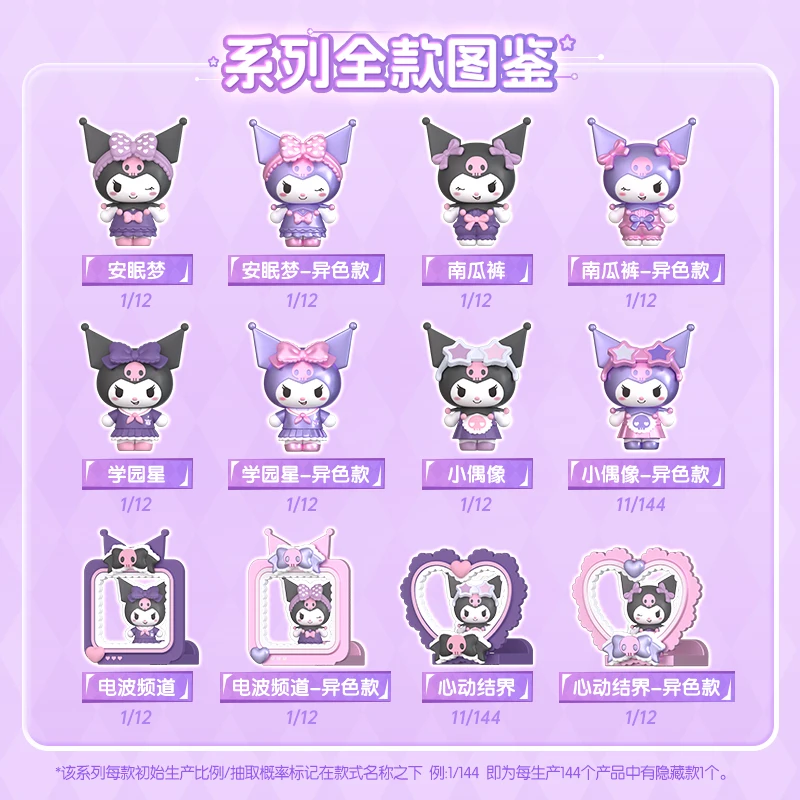 Blokees Sanrio Kuromi Figure Daadoos V2 كورومي قابل للتحويل    سلسلة تجميع شخصيات صغيرة نموذج ألعاب Kawaii للأطفال هدية عيد الميلاد #4