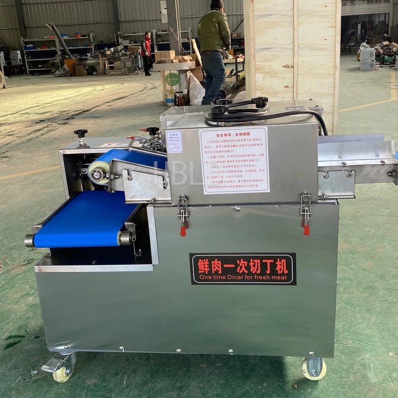 Commercial Stainless Steel Automatic Meat Cutter Chicken Beef Dicer One-Time Forming for Kitchen