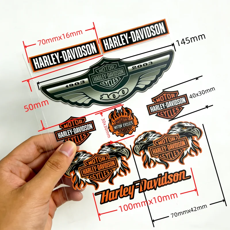 For Harley Davidson Electra Glide Ultra Classic Motorcycle stickers Motorcycle helmet Body 3D Decals decoration Stickers view 4
