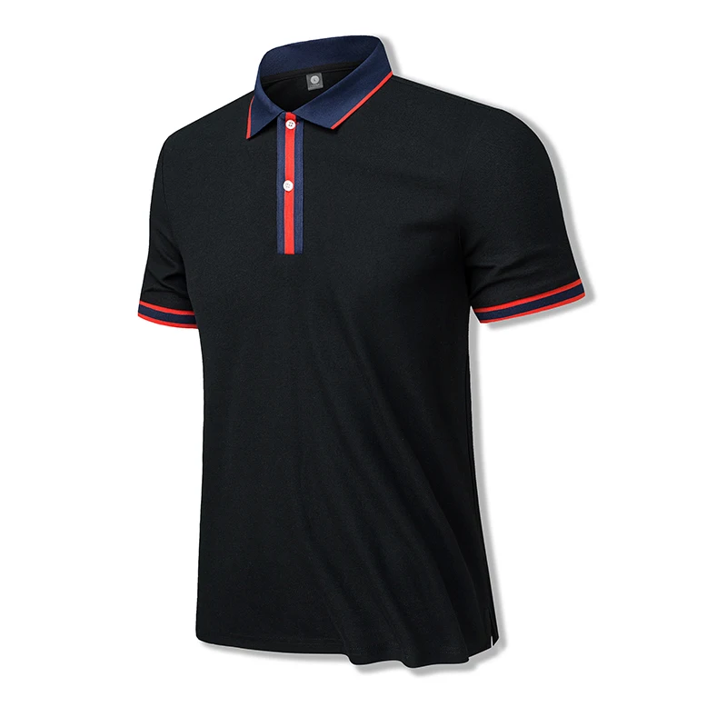 

New 2024 High quality Men's casual solid color top shirt Popular tennis T-shirt Golf POLO shirt Quick drying Business casual Tee