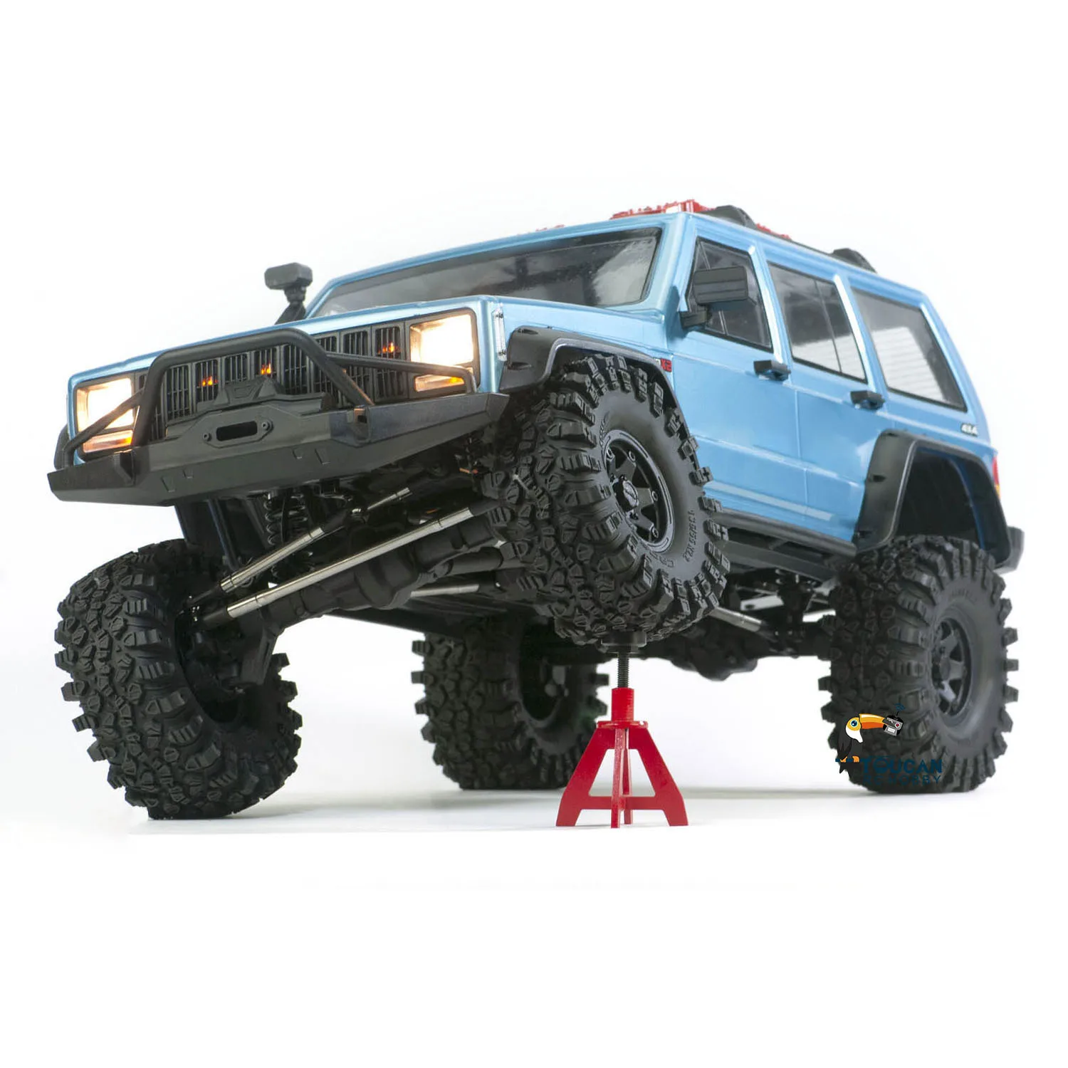 1/8 EMOX2 RC Crawler Car 4WD CROSSRC Controle Remoto Transmissão de 2 velocidades Veículos Off-road Motor Light Modelo TH22719