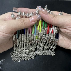 2pcs 12 Color Saudi Arabian Prayer Beads Pendant DIY Handmade Rope Series Bracelet Necklace Earring Connector Accessories