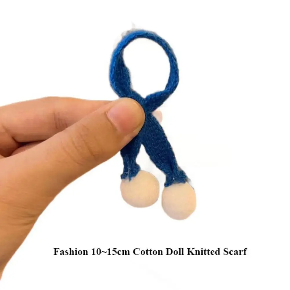 أزياء دمية عيد الميلاد وشاح متعدد الألوان لباس غير رسمي الدب الصغير الأوشحة اليدوية لدمى القطن 10 ~ 15 سنتيمتر