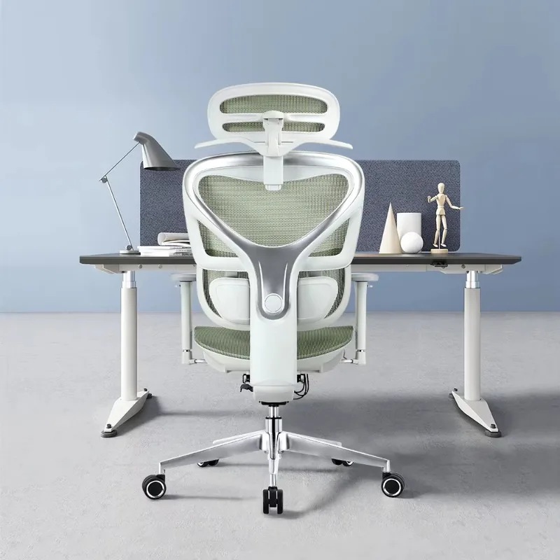 High-end new Rodeo Oficina aluminum-based multifunctional nylon mesh adjustable rotating ergonomic office chair waist support