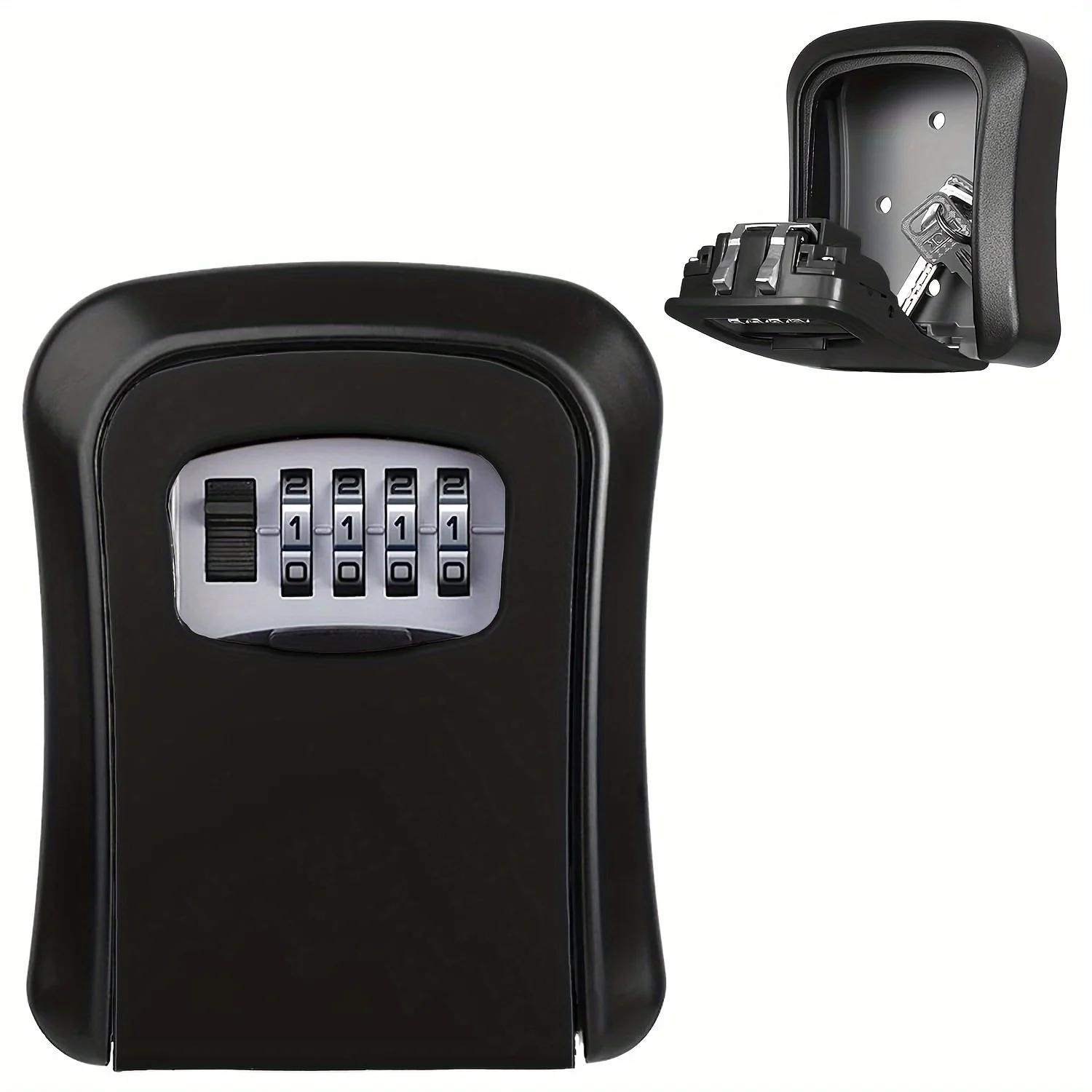 Key Lock Box For Outside, Sturdy And Durable Lock Box For House Key,5 Key Capacity Lockbox For Keys Outdoor Waterproof Emergency