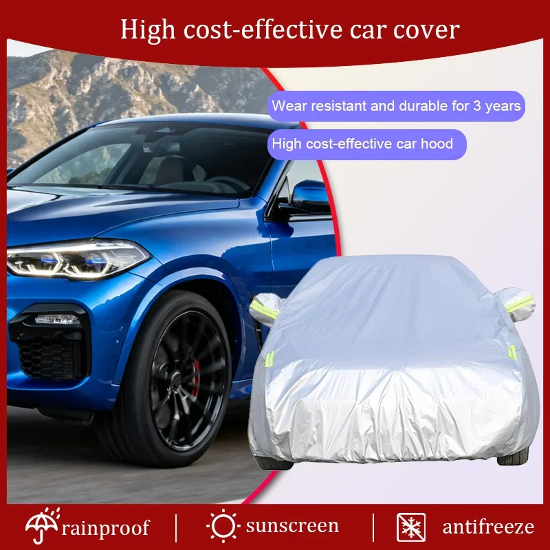 

Suitable for BMW X6 2008 2022 outdoor car cover SUV summer anti-ultraviolet sunshade snow rain wind dust thickened car cover