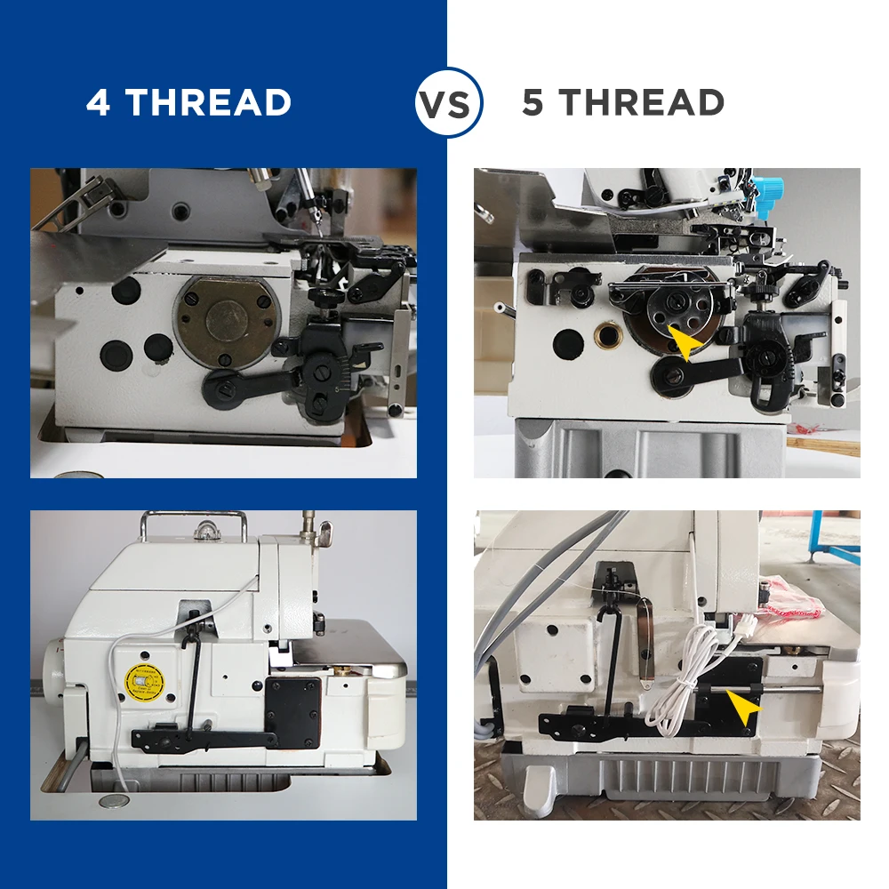 Head only MC 747DS industrial 4 thread fully automatic all in one overlock sewing machines