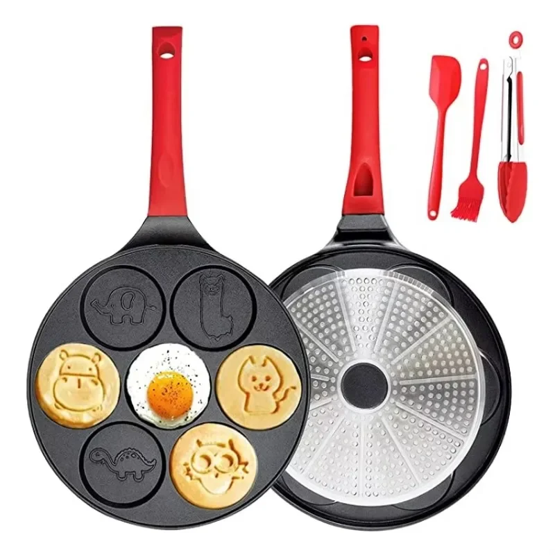 Versatile pan bottom diameter, non-stick waffle skillet, cooking pan, electric stove