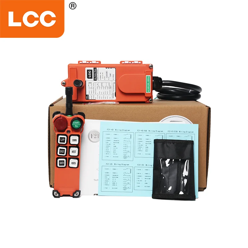Telecrane F21-E1 Remote Control Nirkabel Industri untuk Derek Kecepatan Tunggal untuk Hoist Listrik