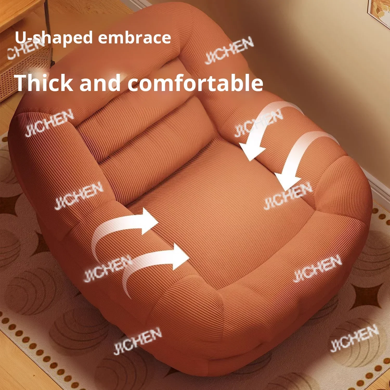 

Ленивый диван-реклайнер для сна, одноместное кресло-реклайнер, кресло для отдыха в гостиной, маленький диван для спальни, татами для балкона