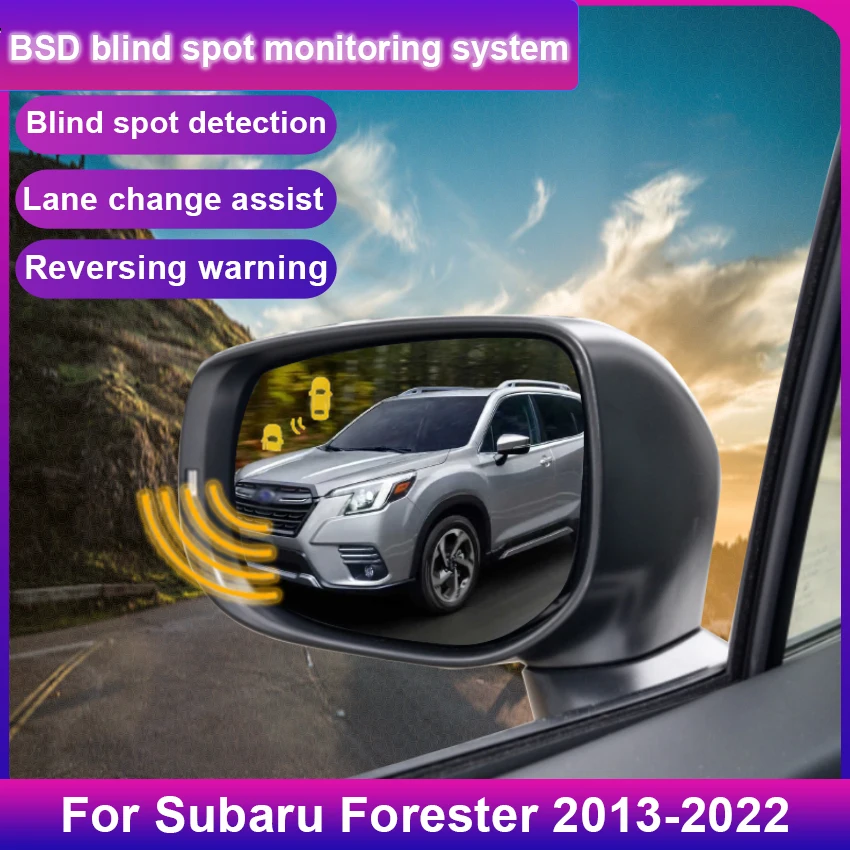 Car BSD BSM BSA Blind Area Spot Warning Drive Mirror Rear Radar Microwave Detection System For Subaru Forester 2013-2022