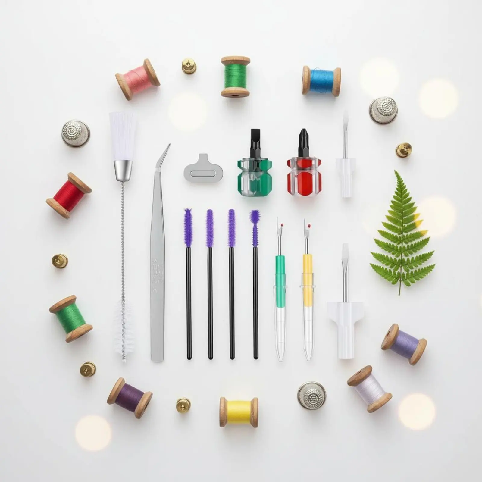 

17 Pieces Sewing Machine Cleaning Set Multi-Functional Sewing Machine Repair Kit Long-Lasting Materials for Crafters