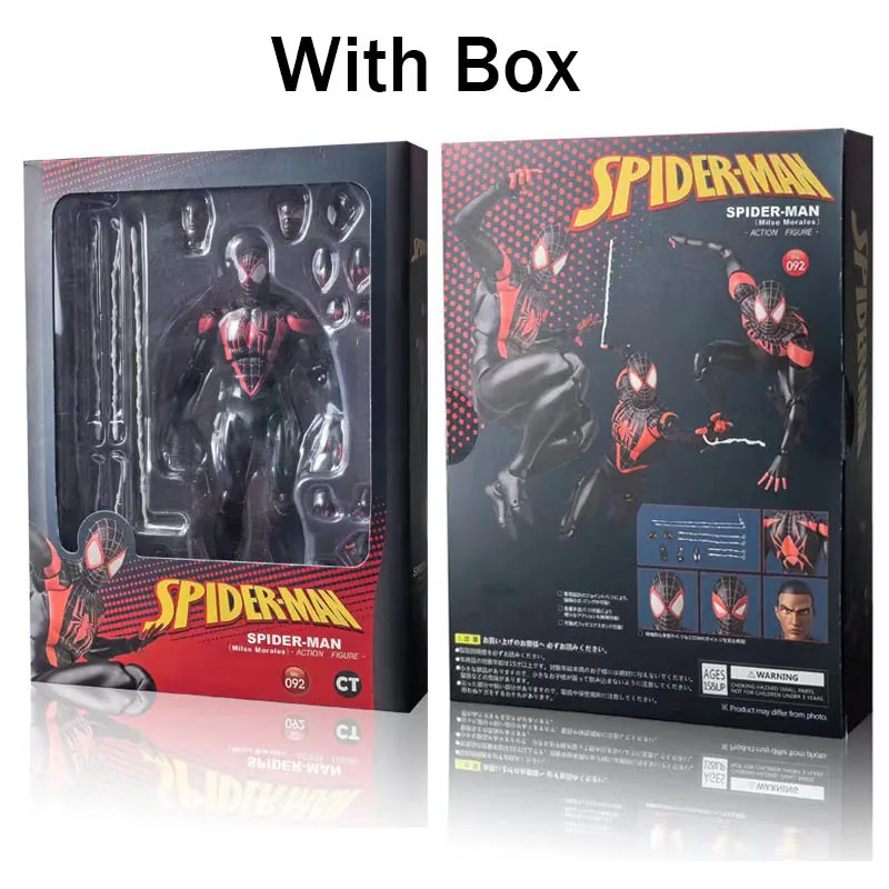 Ct Spiderman 092 Figure 2099 Spider Man Across The Spider-verse Miles Morales Shf Action Figure Model Figurine Collection Toys