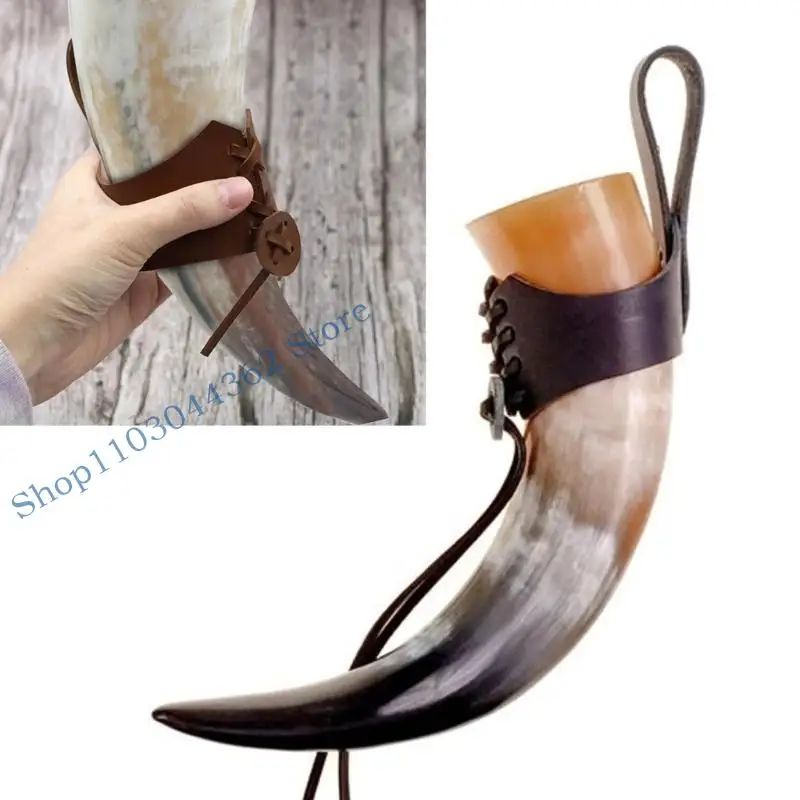 

A3PA Портативный PU Leather Drinker для офиса или дома Используйте регулируемую рукав чашки для подгонки