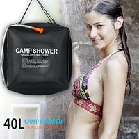 PVC shower bag outdoor 20L/40L solar powered shower water bag shower camping wash heat absorption waterproof