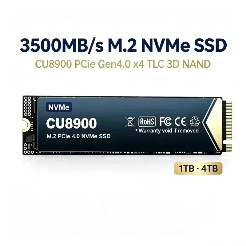 CU8900 M.2 SSD  2TB 4TB PCIe4.0x4 NVMe M.2 2280 SSD Disk Internal Solid State Drive for Desktop Laptop