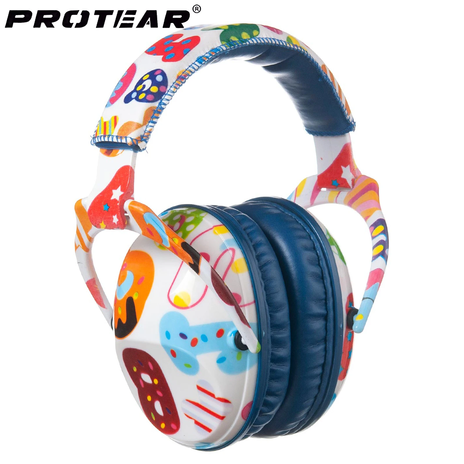 PROTEAR Kid Hearing Protector Safety Earmuffs Noise Cancelling Headphones Ear Defenders for Autism Toddlers Child NRR 25dB