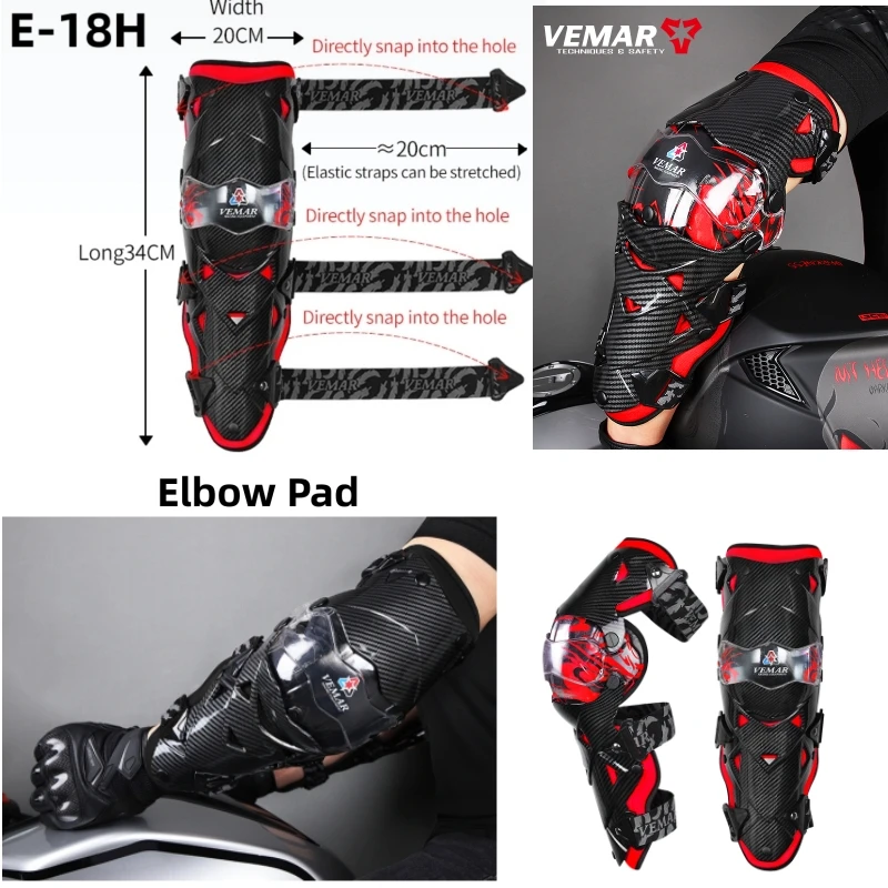 

Red Motocross Elbow Pads Motorcycle Elbow Guard Moto Protection Motocross Equipment Motorcycle Elbow Safety Riding Gear