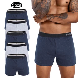 5pcs Reflective Men's Panties Cotton Boxershorts Comfortable Boxers Shorts Brand Man Underwear Hot Men Underpants Homme Trunks