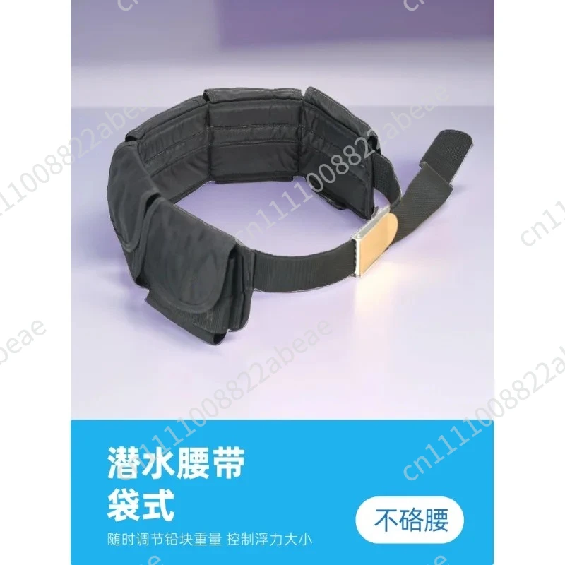 Diving Weight Belt with 6 Pockets – Quick Release Lead Bage Diving Weight Pack for Scuba, Snorkeling and Freediving Use