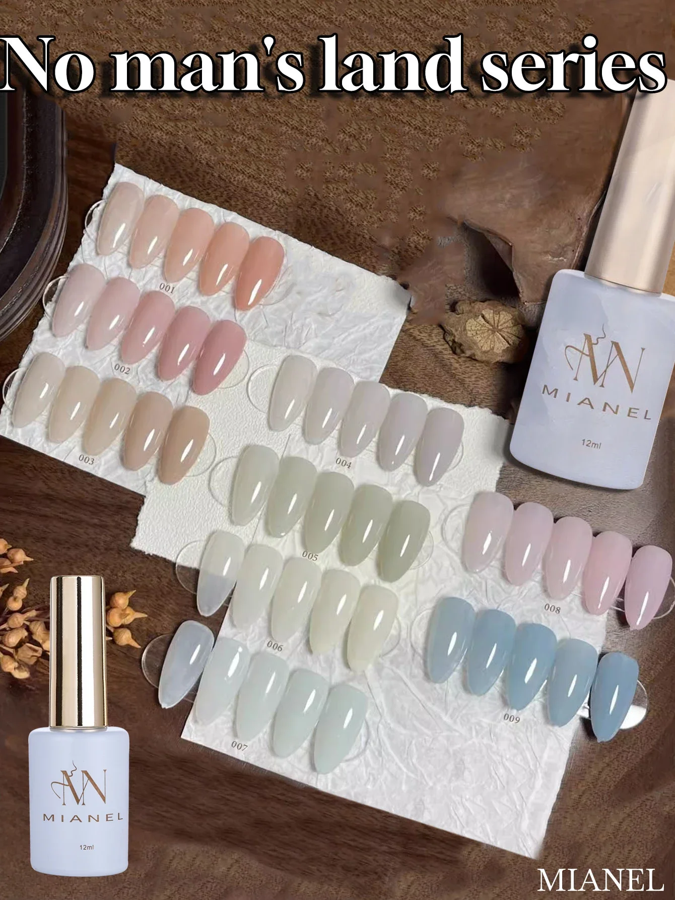 

12ML 1pcs 2026 New Style Popular Ice Clear Nude Color Gel Nail Polish Blue Pink Nail Polish Summer Nails UV LED Light Nails