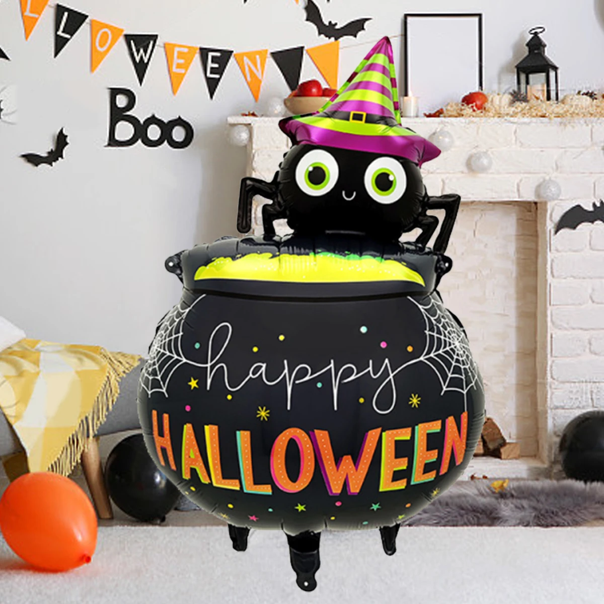Ballon médicinal en forme d'araignée pour Halloween, 1 pièce/2 pièces, pour fête d'halloween, fête d'anniversaire, décoration d'horreur et d'ambiance bizarre