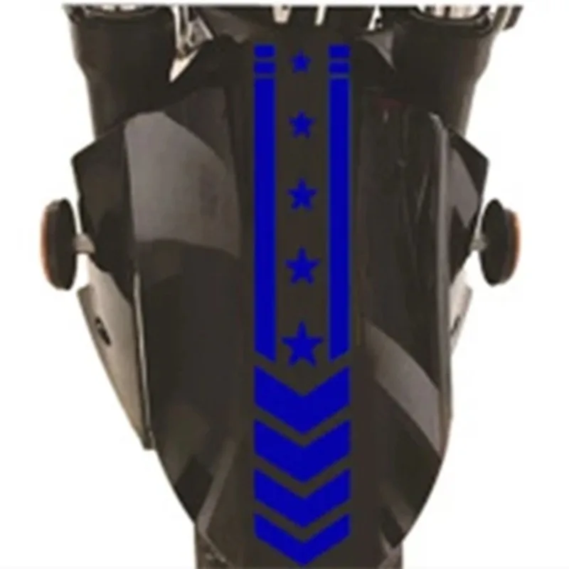 Adesivo parafango riflettente ad alta visibilità facile da installare in 2 pezzi per motocicli e veicoli elettrici - impermeabile, olio-PVC