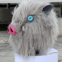 DY20Ghost Slaying Blade Mask Japanese Manga Hirainosuke Pig Face Mask Halloween Monster Cosplay Masks Anime Play Props Pig Head