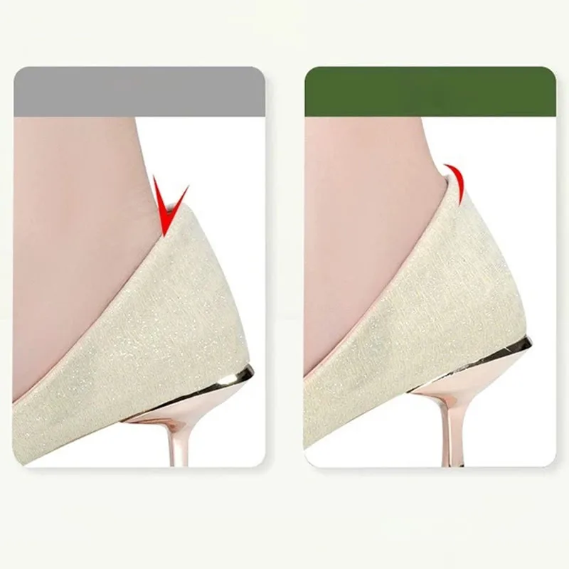 1/2/5/10 Paar Silikon-Gel-Fersenpolster für Damen, verstellbare, rutschfeste Einlegesohle, Blasenschutz, Fußkomfort-Kissen