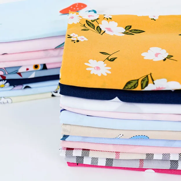 50cm*145cm Children cartoon Fabric Soft Summer Dress Material Rayon Cotton satin fabric tul telas costura
