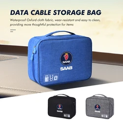 Car Multifunctional Bi-fold Storage Bag Double Zipper Large For SAAB 9-3 9-5 93 9000 900 9-7 600 99 9-X 97X Turbo X