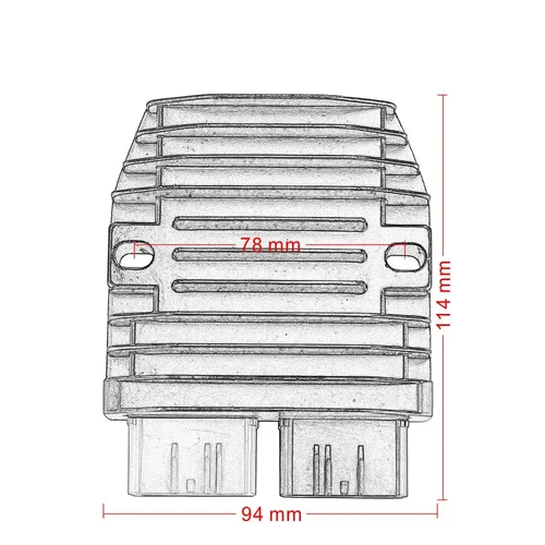 Imagen 2 del producto Rectificador regulador para Benelli BJ300 BJ500 BJ600GS-A 302R 302S 502C 752S BN 302 600i Leoncino 500 800 TNT 249 300 600 TRK502