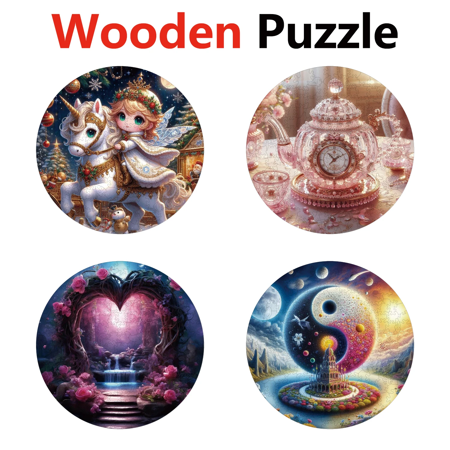 

Ma Cha Pot Love Qiankun Animal Puzzles High Quality Jigsaw Puzzle Wooden Puzzle Best Christmas Gift