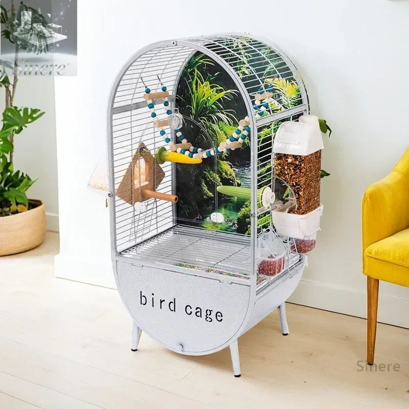 

Parrot Xuanfeng household bird cage extra large monk small sun ecological splash-proof breeding special luxury villa