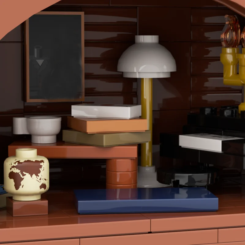 

Модель City Street View Moc, строительные блоки, модель особняка с привидениями, технологические кирпичи, сборка «сделай сам», игрушки, подарки