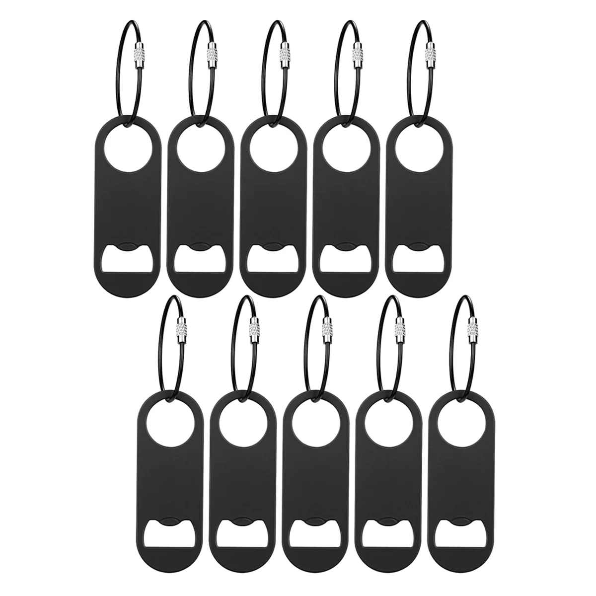 

AB89-10PACK Плоская открывалка для бутылок из нержавеющей стали с брелком-баром, открывалка для бутылок пива для кухни, бара или ресторана