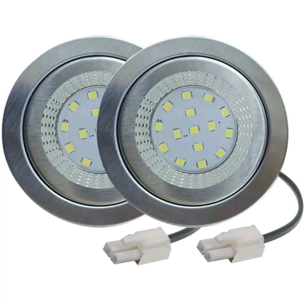 1-Set 2pcs 68mm Cooker Range Hood Light Bulb 1.5W LED with LED Power Supply 20W Halogen Bulb Equivalent