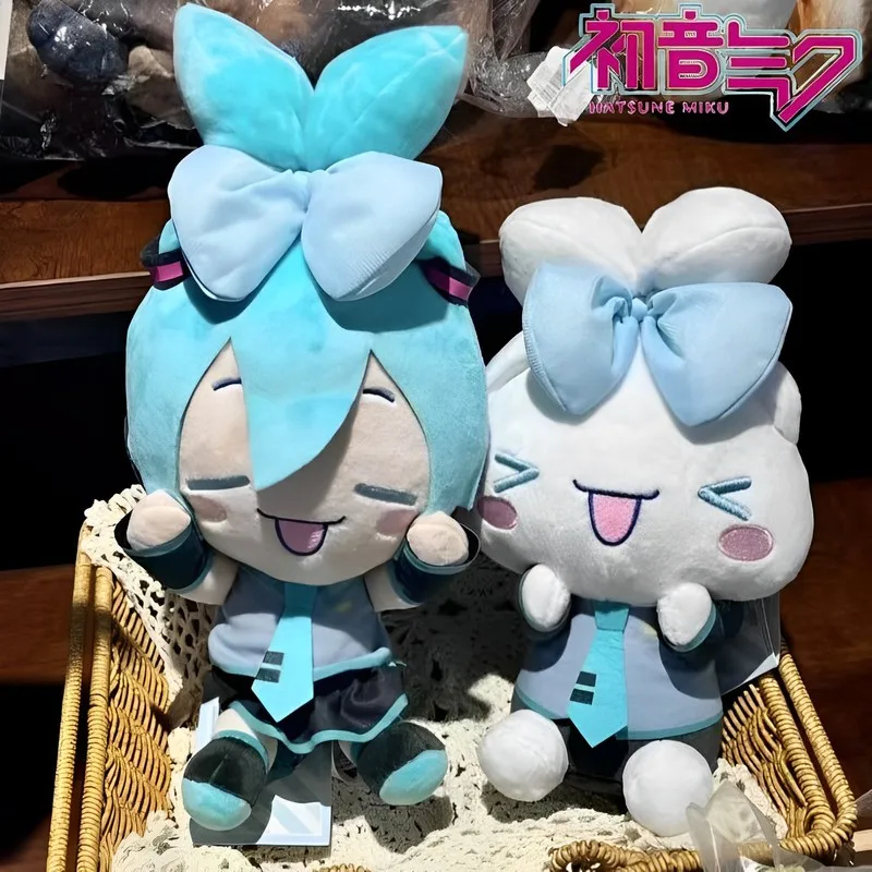 In Stock Sega Hatsune Miku Cinnamoroll Genuine Plush Doll 25cm Cartoon Cute Anime Figure Doll Collectible Toys Birthday Gifts