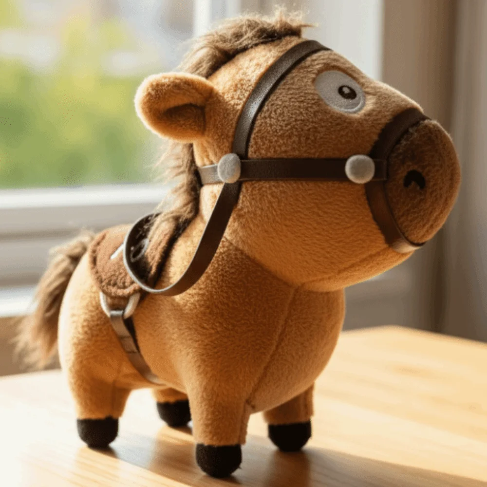 中国風ポニーバッグペンダント幸運のお守り人形馬ぬいぐるみキーホルダー2026年馬年かわいいぬいぐるみキーリング